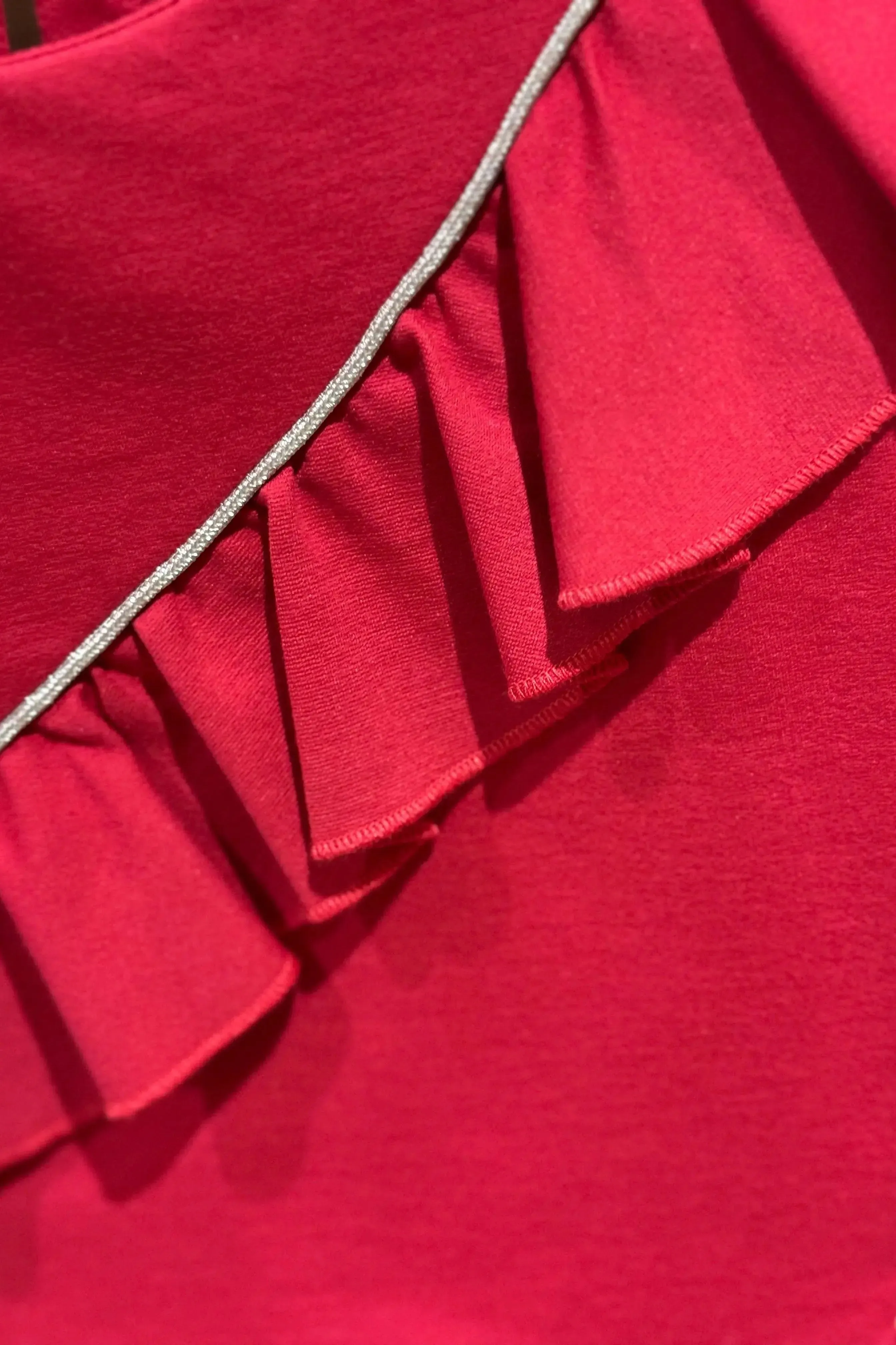 AW24 Miranda Girls Red Frill Dress 227V