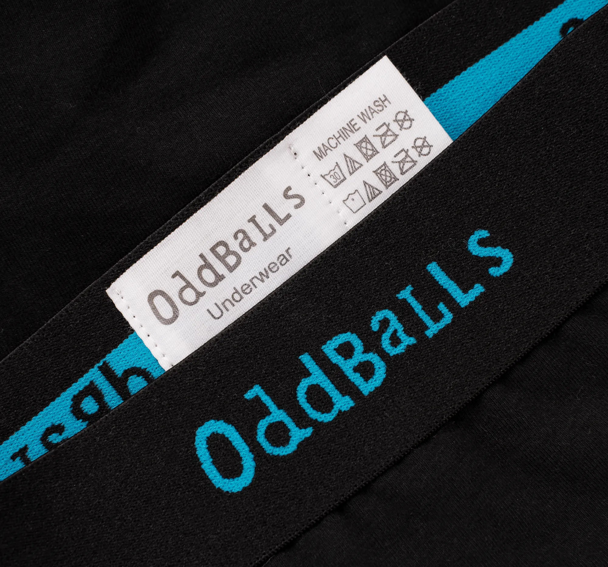 Black/Blue - Mens Boxer Shorts