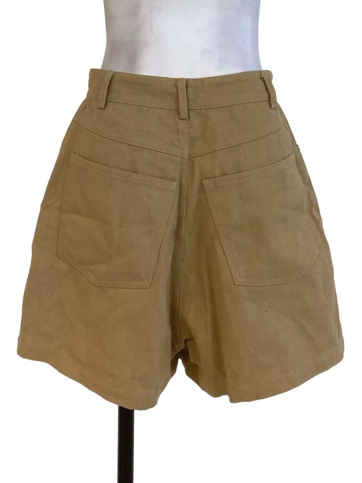 Brown Denim Shorts