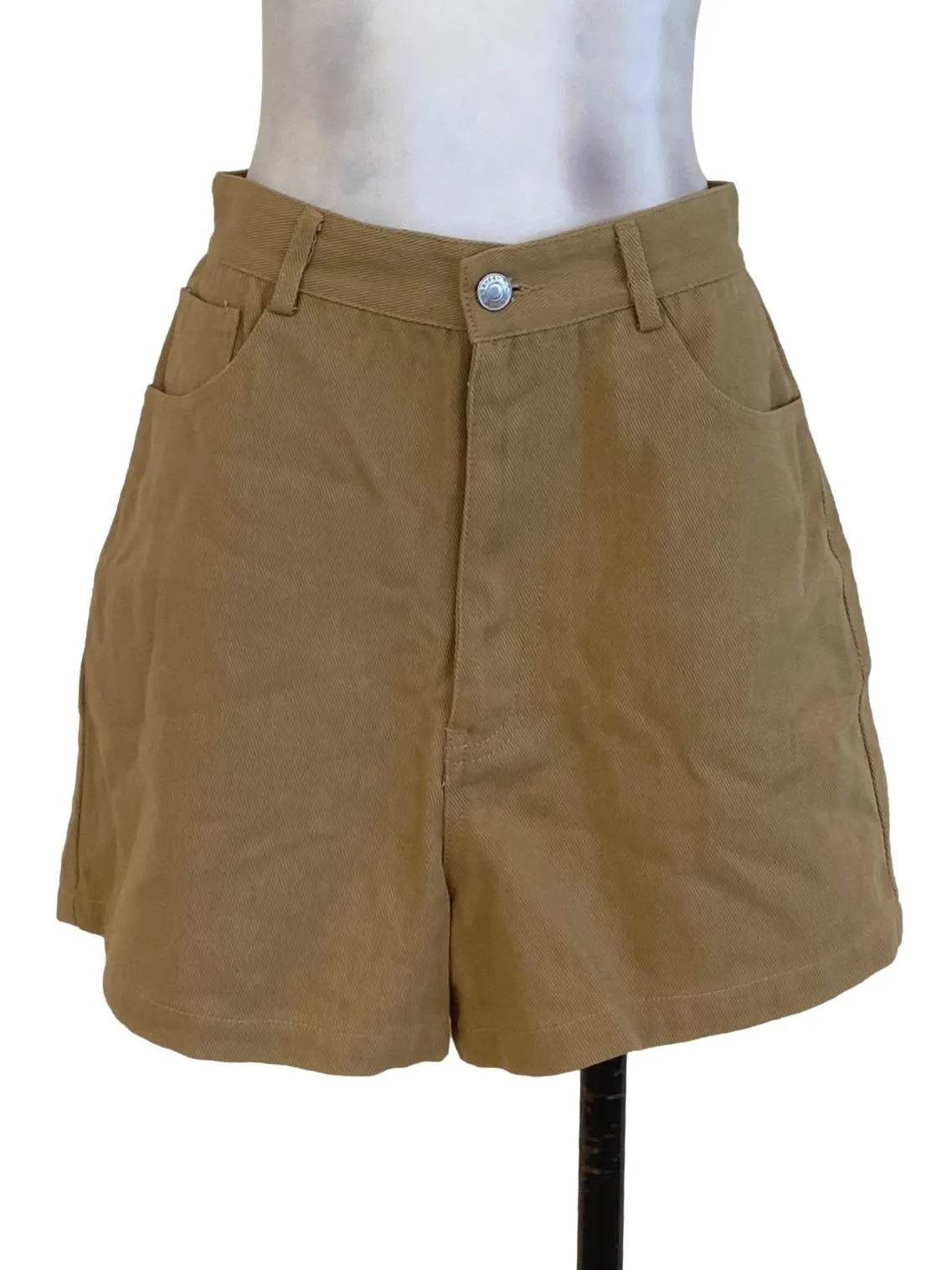 Brown Denim Shorts