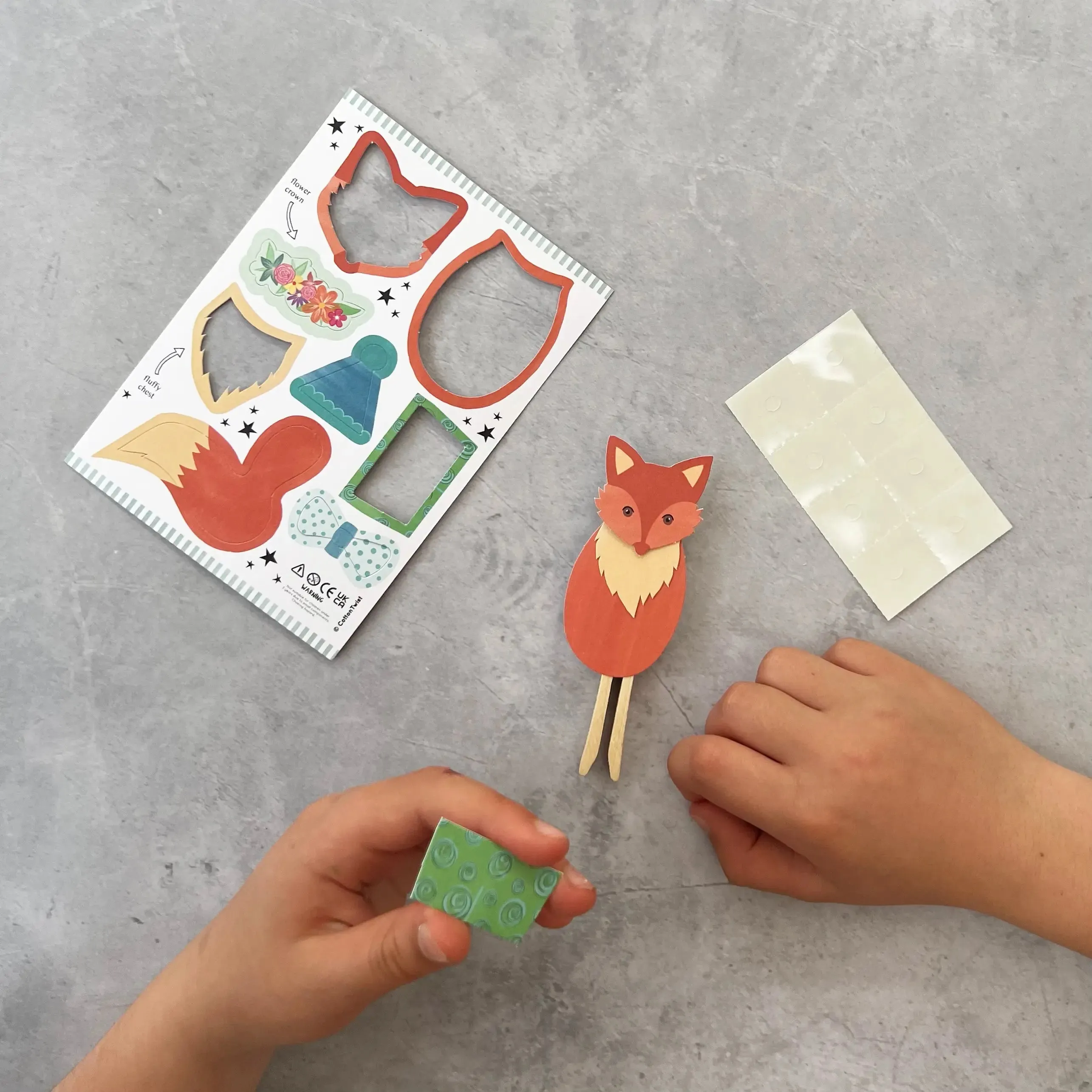 Cotton Twist - Make Your Own Fox Peg Doll Kit
