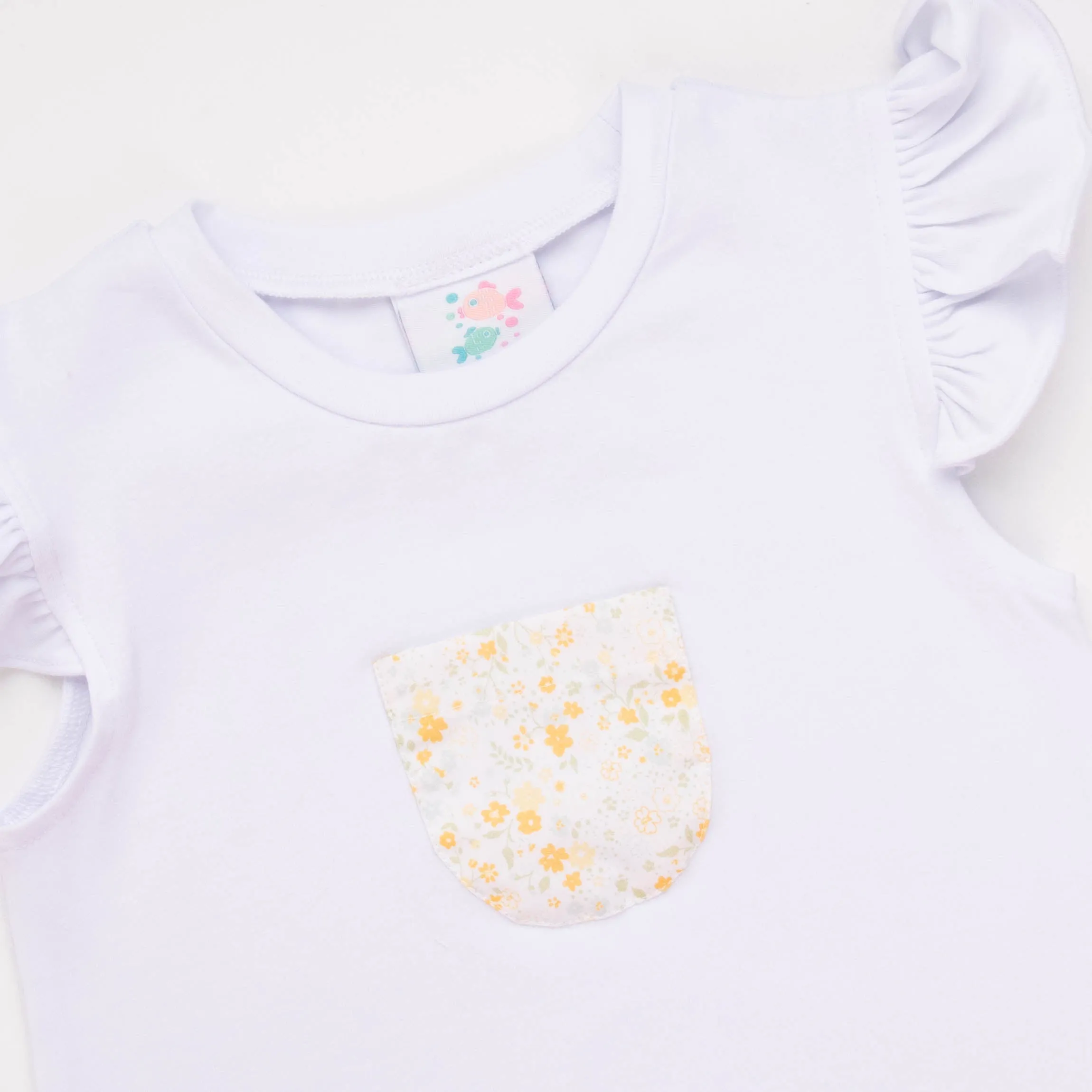 Daisy Garden Short Set, Yellow