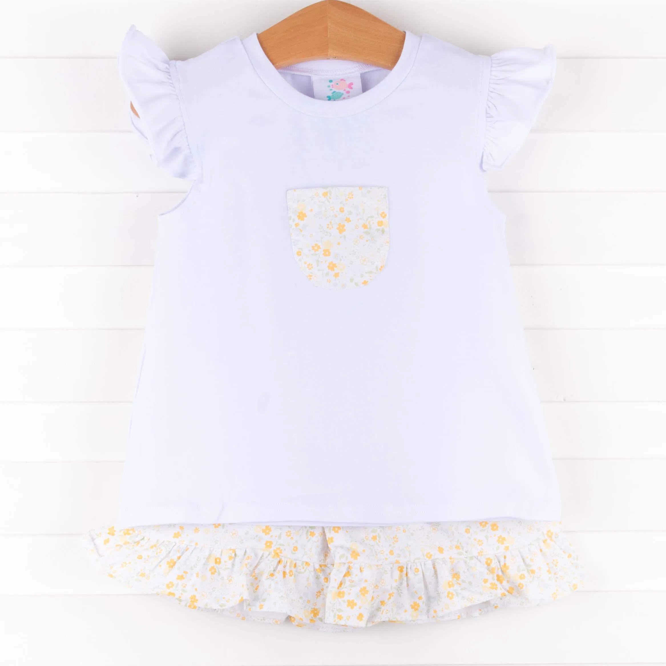 Daisy Garden Short Set, Yellow