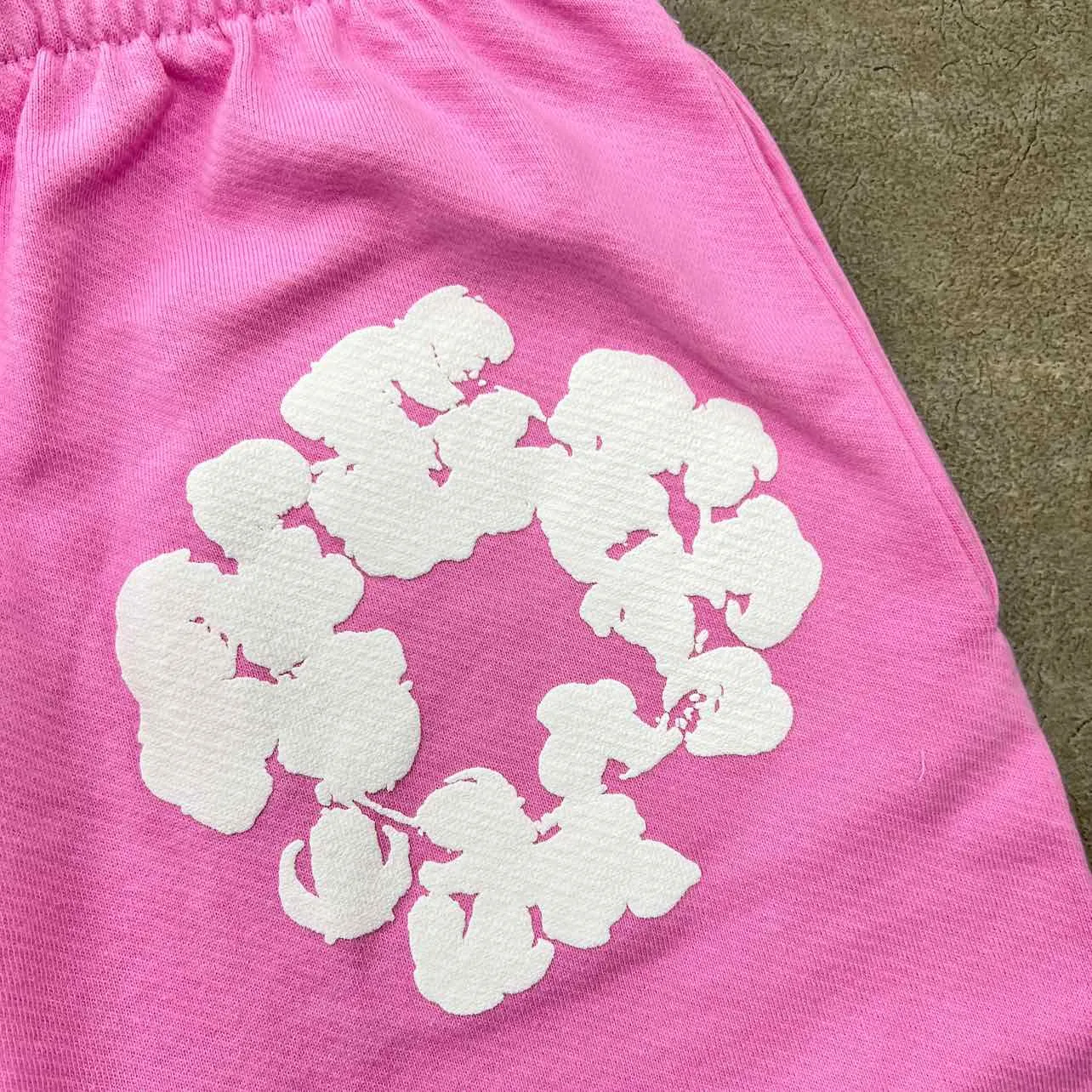 Denim Tears Shorts "COTTON WREATH" Pink New Size M