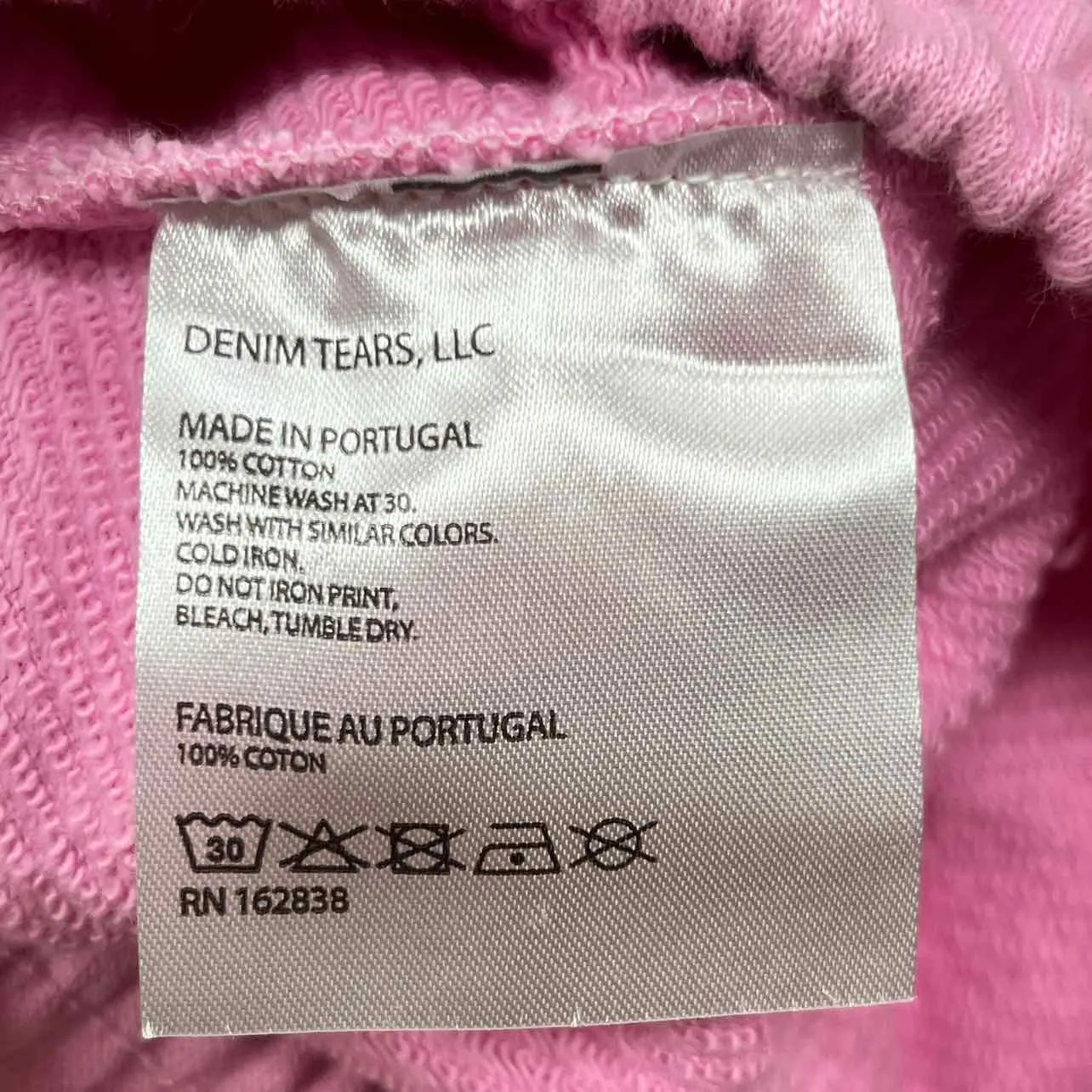 Denim Tears Shorts "COTTON WREATH" Pink New Size M