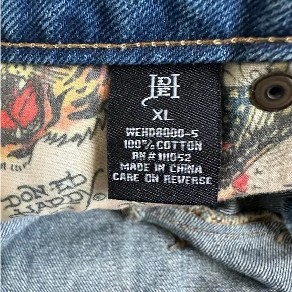 Ed Hardy Born Free Wmns Denim Shorts NWT~ XL