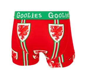 FA Wales Red & Green - Kids Boxer Shorts