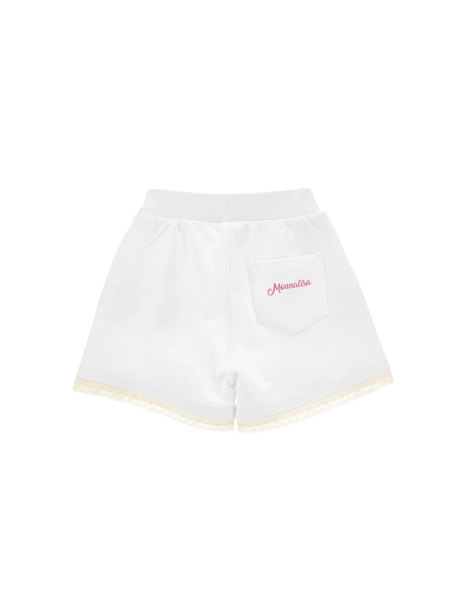 Girls White Blossom Shorts