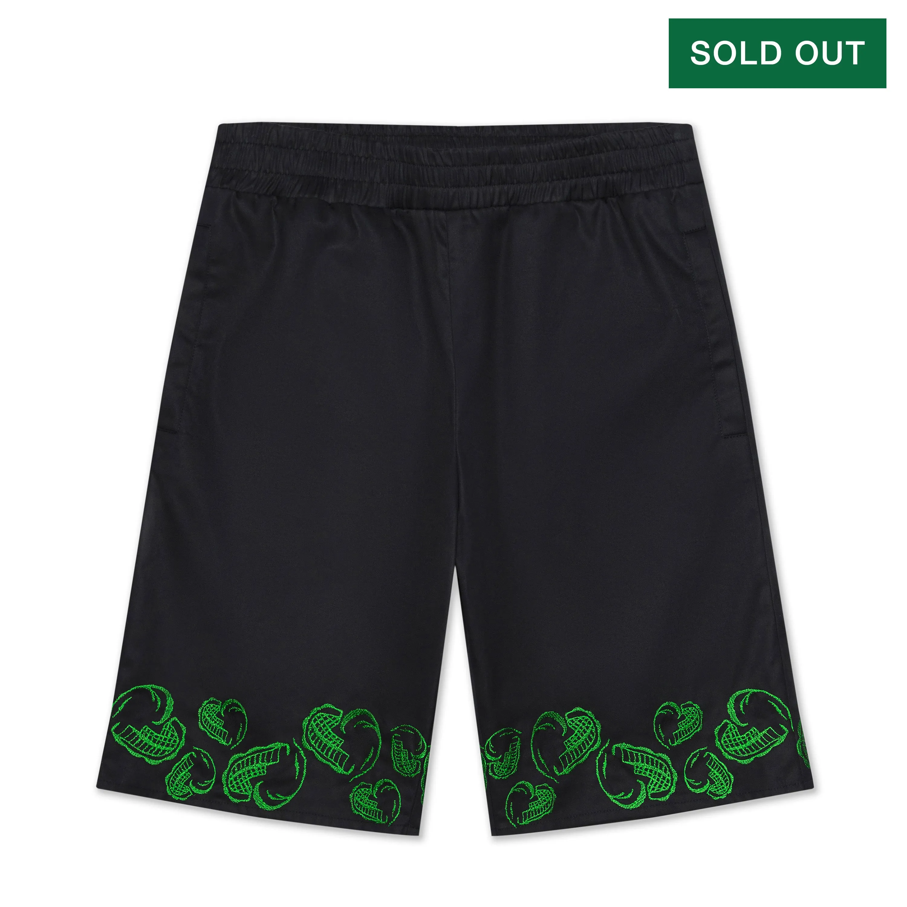HEART EMBROIDERED SHORTS
