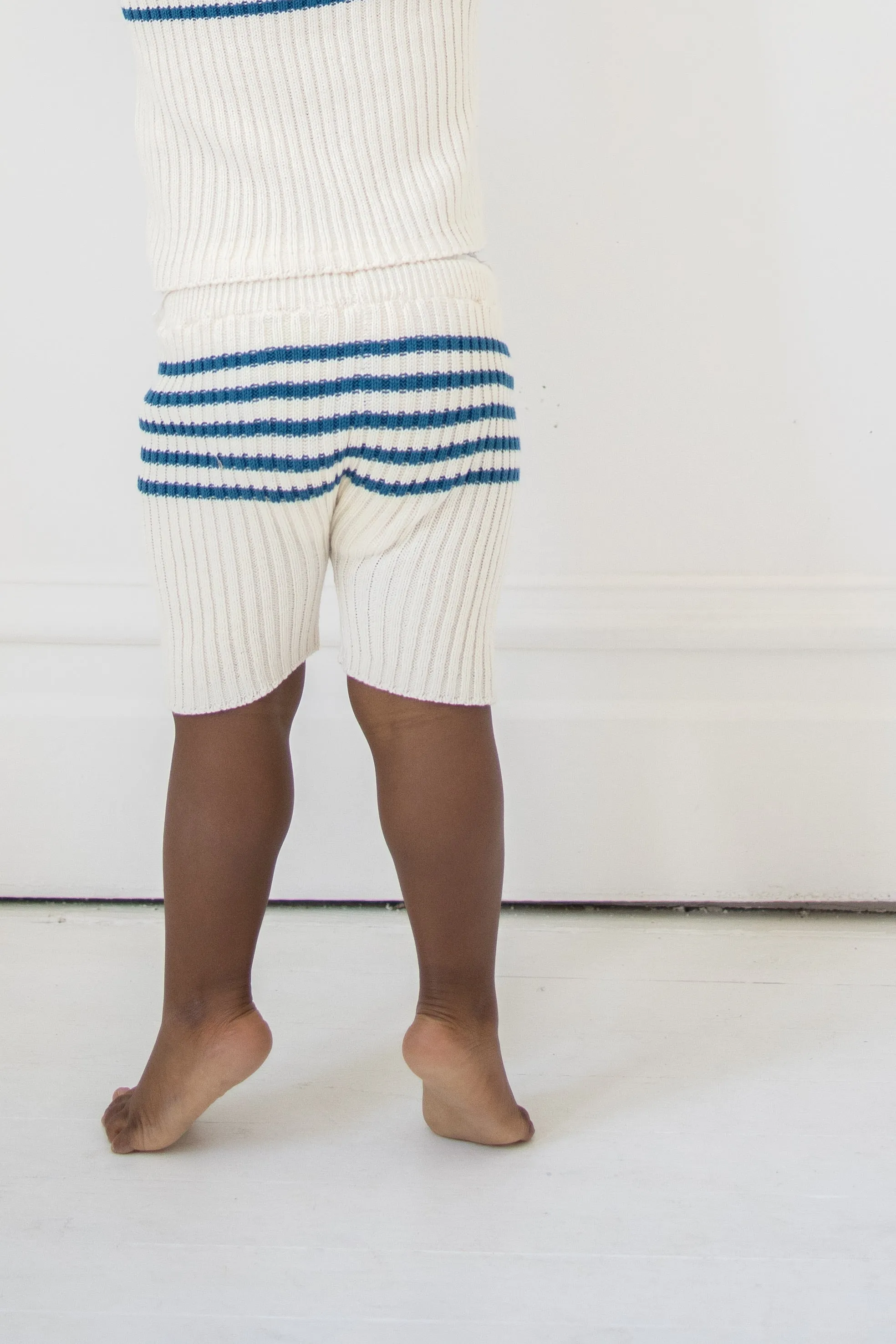 Heritage Knit Short - Ocean Stripes