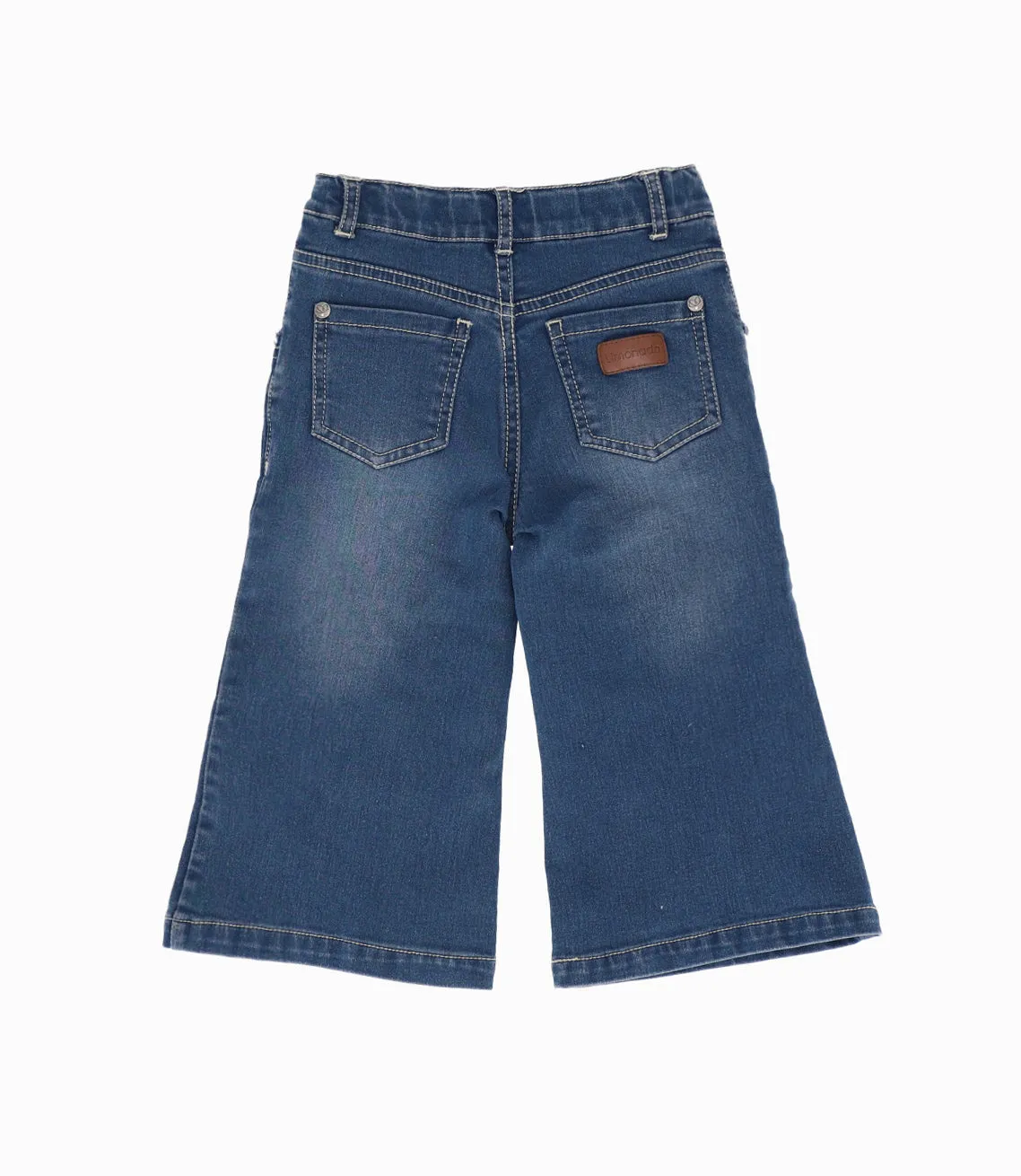 Jeans Bebé Acampanados Con Bordado
