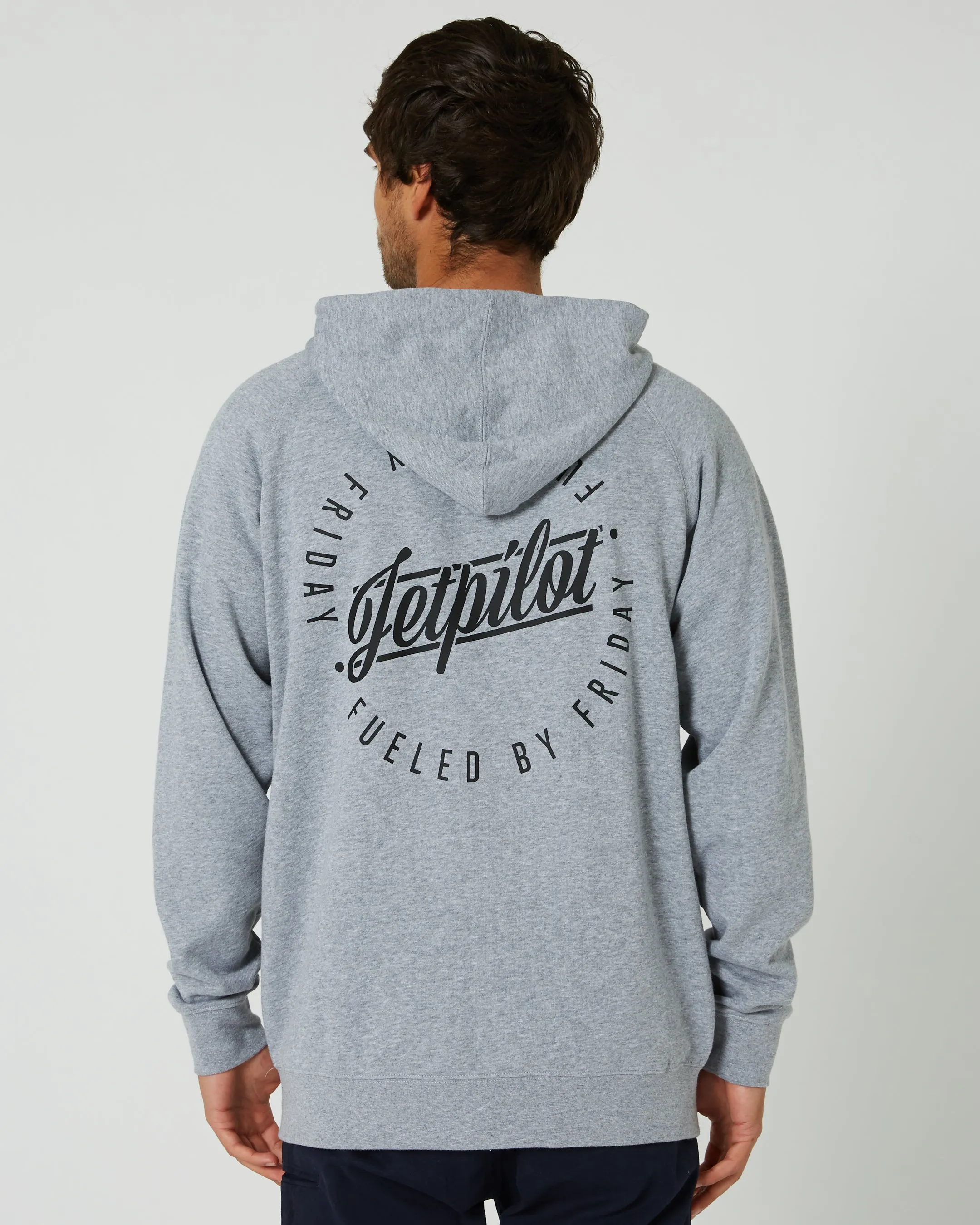 Jetpilot Friday Mens Zip-Up Hoodie - Heather