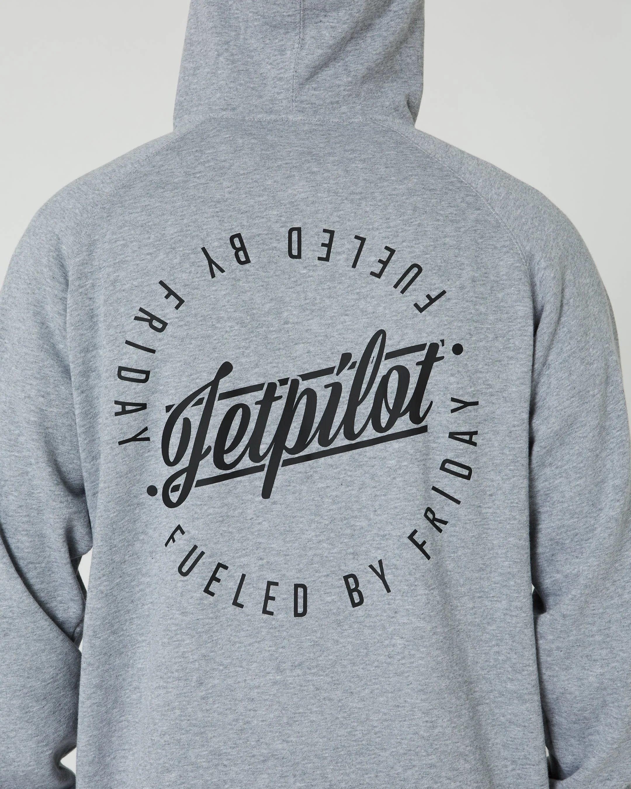 Jetpilot Friday Mens Zip-Up Hoodie - Heather