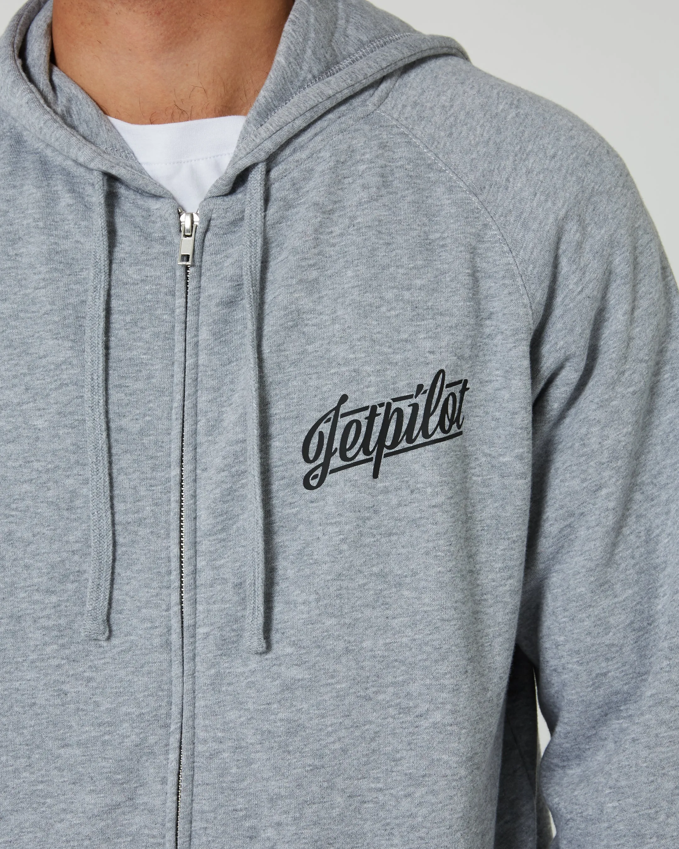 Jetpilot Friday Mens Zip-Up Hoodie - Heather
