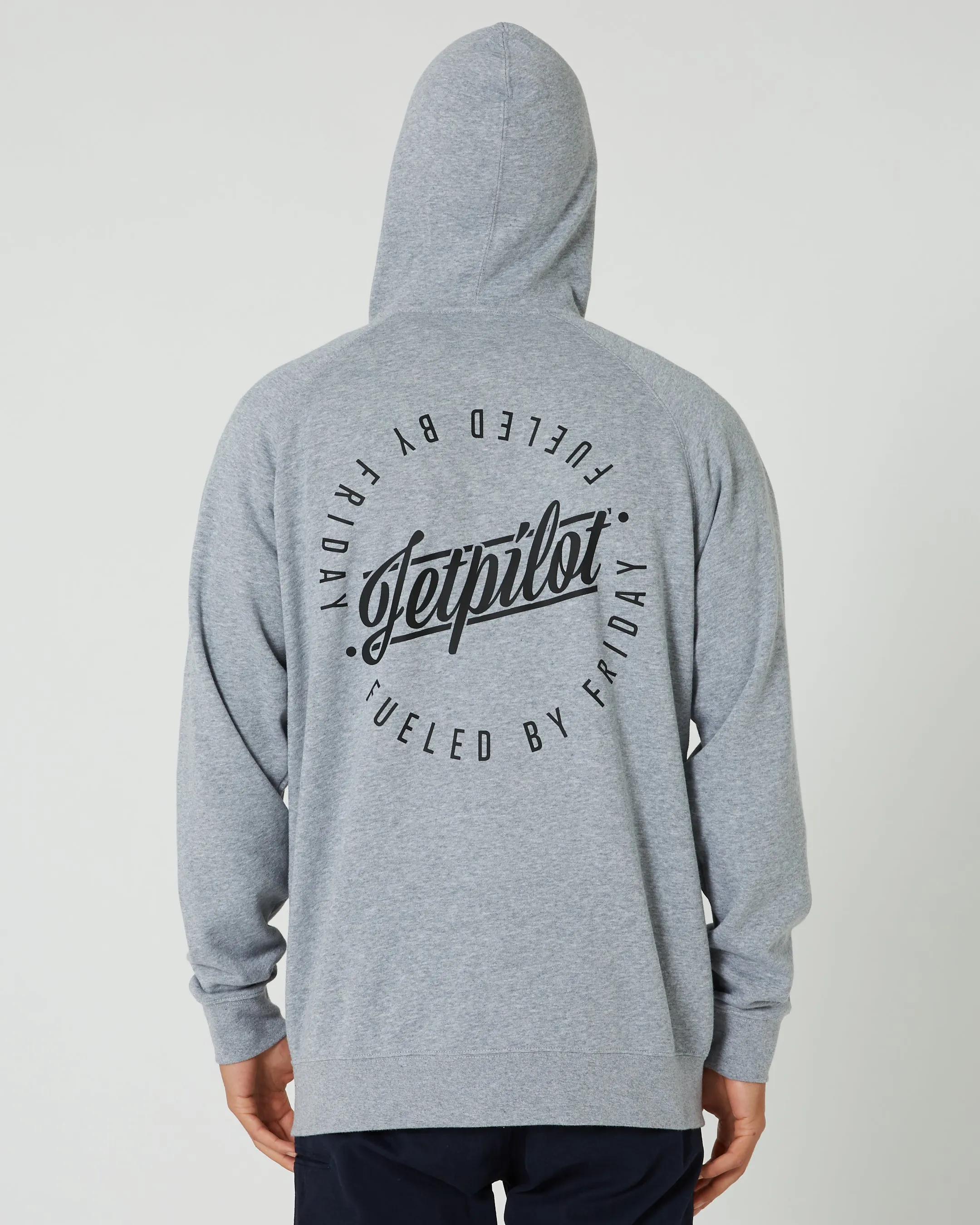 Jetpilot Friday Mens Zip-Up Hoodie - Heather