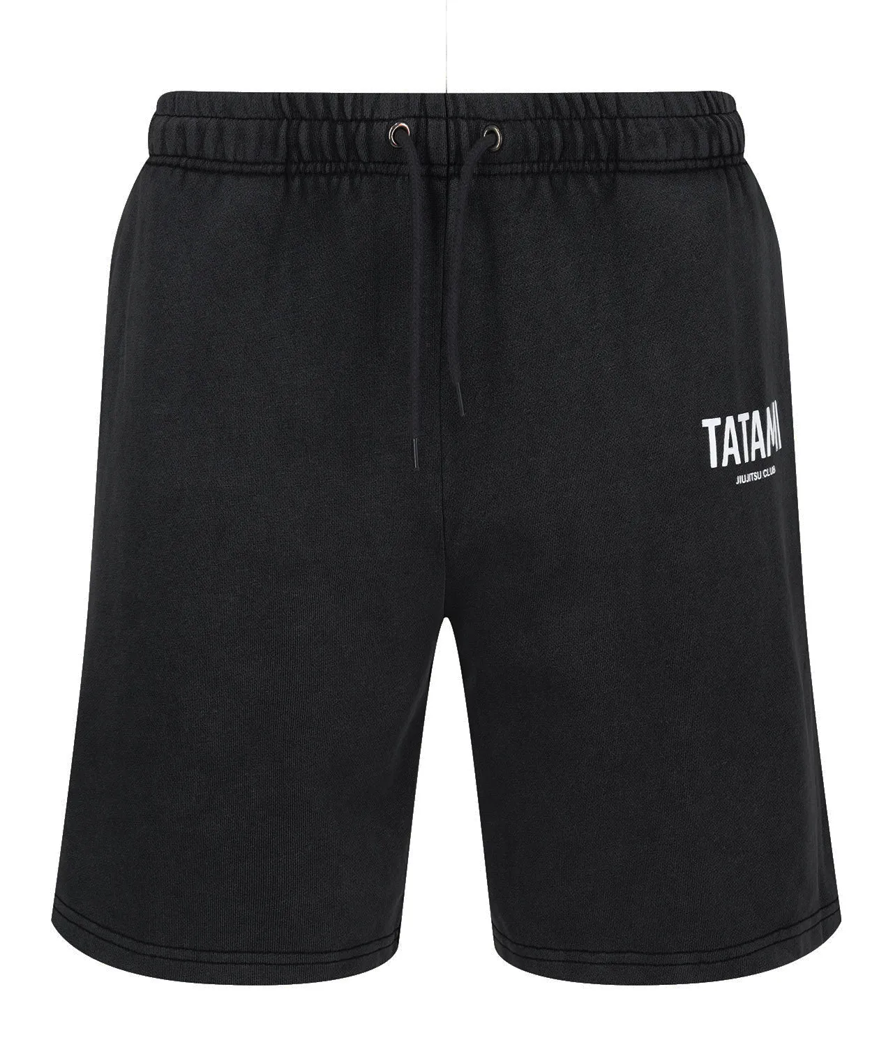 JJ Club Stonewashed Cotton Leisure Shorts - Grey
