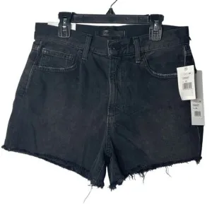 Joe’s Womens Overdrive Black Cut Off Raw Hems Shorts Jeans 100% cotton  New