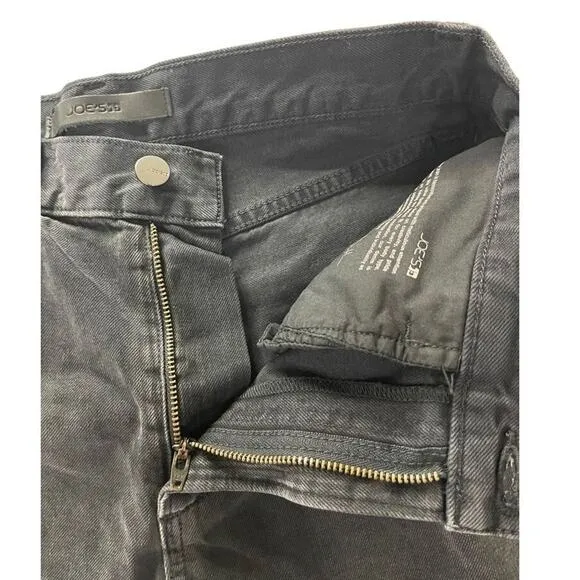 Joe’s Womens Overdrive Black Cut Off Raw Hems Shorts Jeans 100% cotton  New