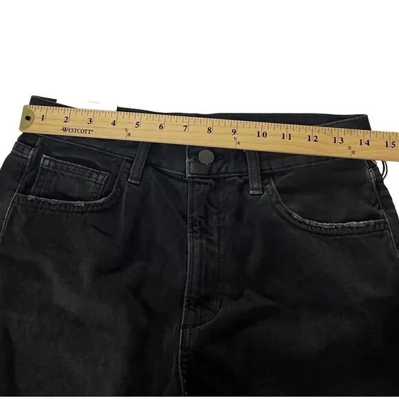 Joe’s Womens Overdrive Black Cut Off Raw Hems Shorts Jeans 100% cotton  New