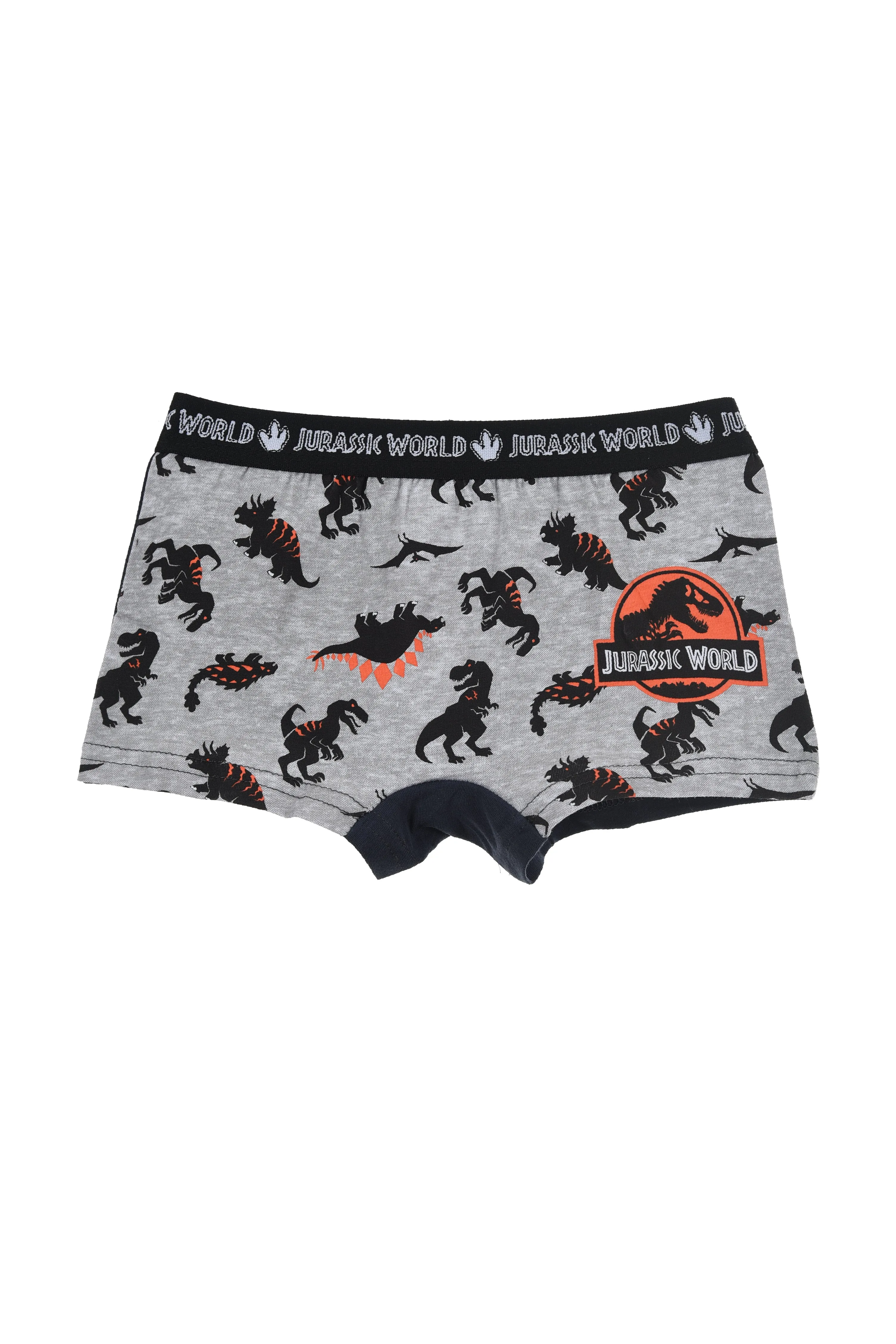 Jurassic World Organic Cotton Boys Boxer Shorts 2Pk Khaki