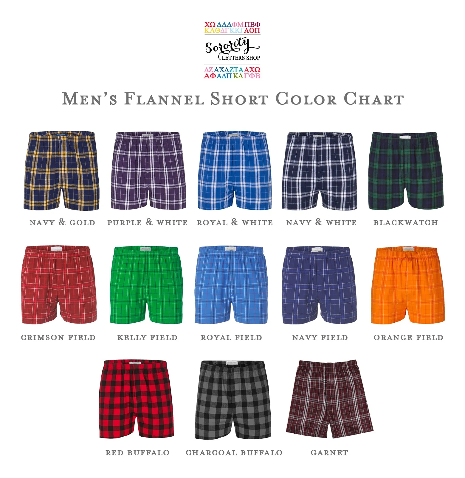 Kappa Sigma Pajama Bottom Shorts-Boxers