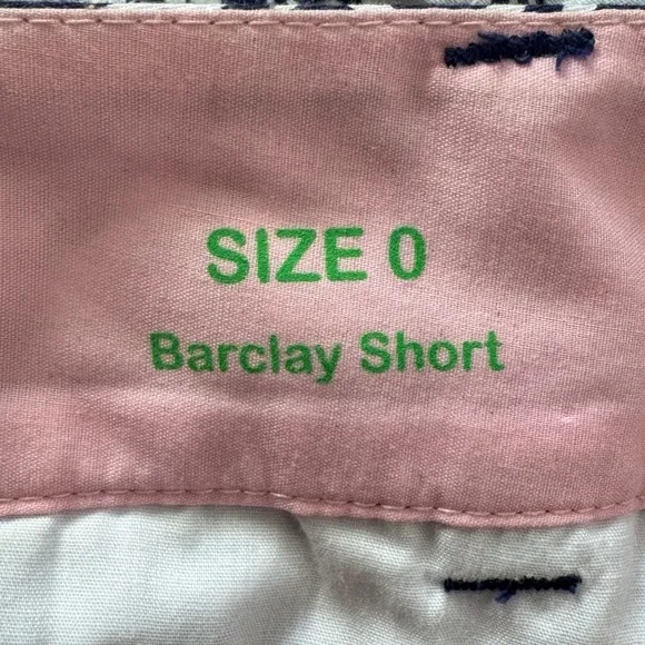 Lilly Pulitzer Barclay Shorts in Under the Sea Shells Navy/White Sz 0