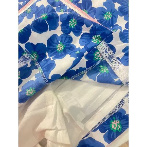 Lilly Pulitzer Jarvey Skort Blue Floral Size 8