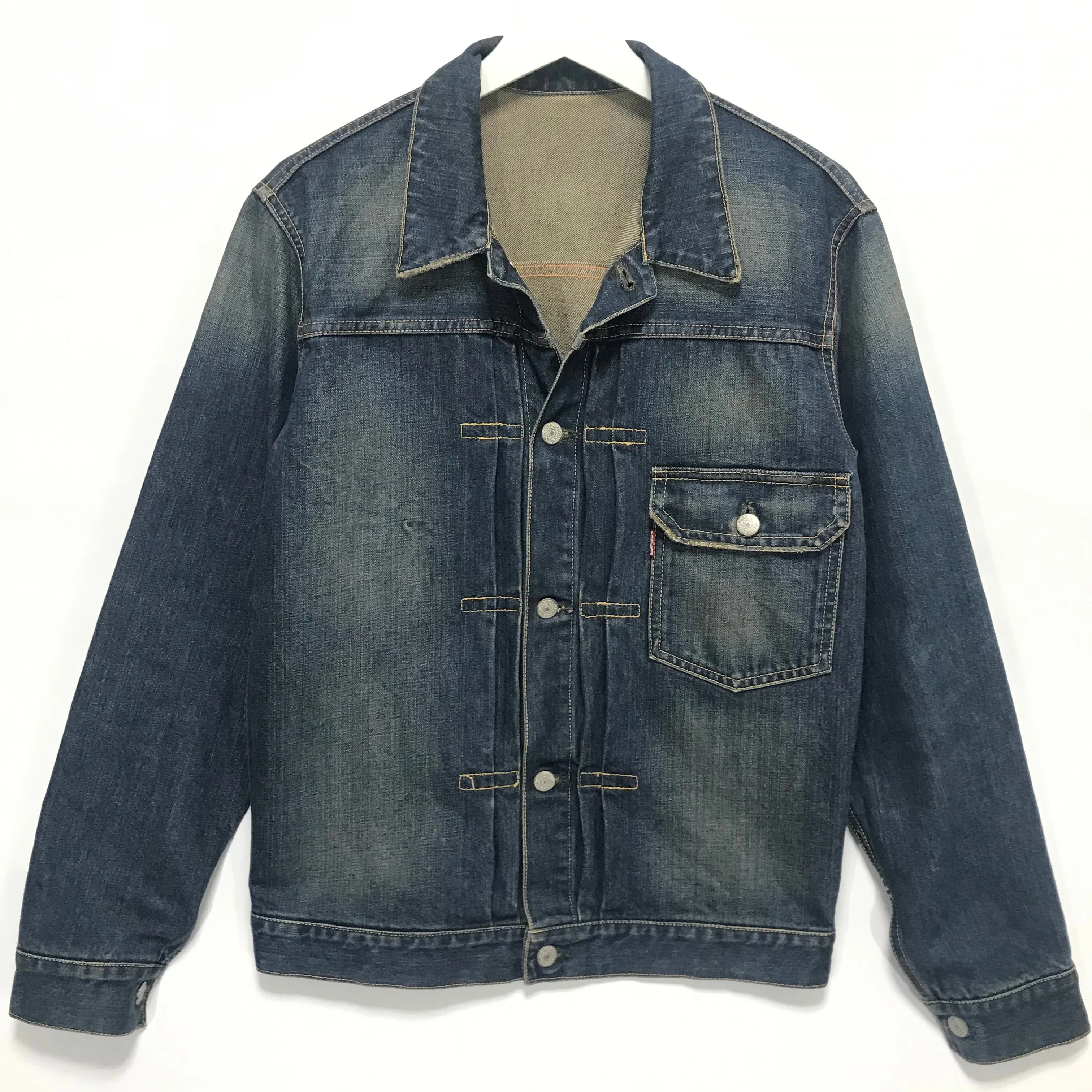 [M] Futura Laboratories Distressed Denim Jacket Indigo