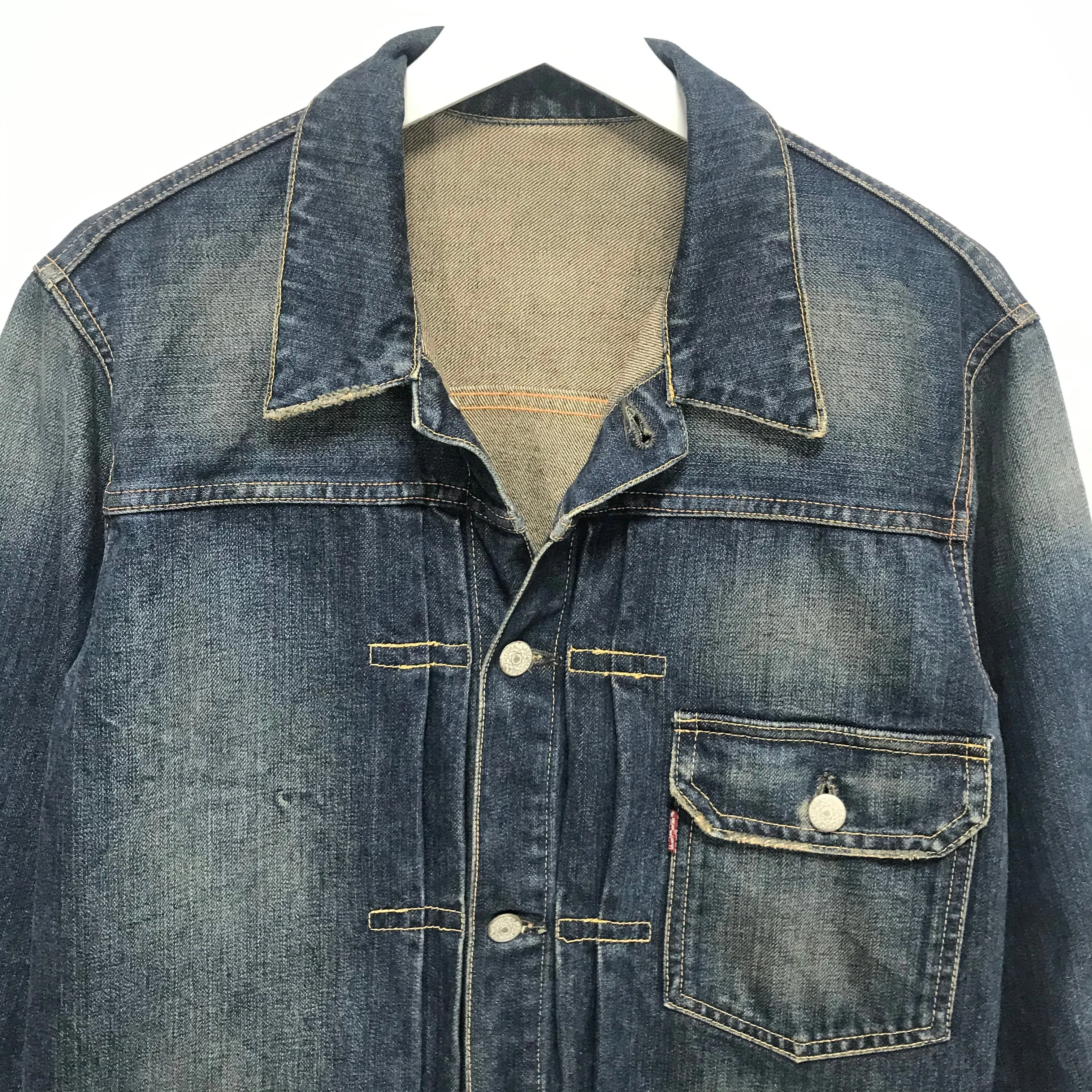 [M] Futura Laboratories Distressed Denim Jacket Indigo