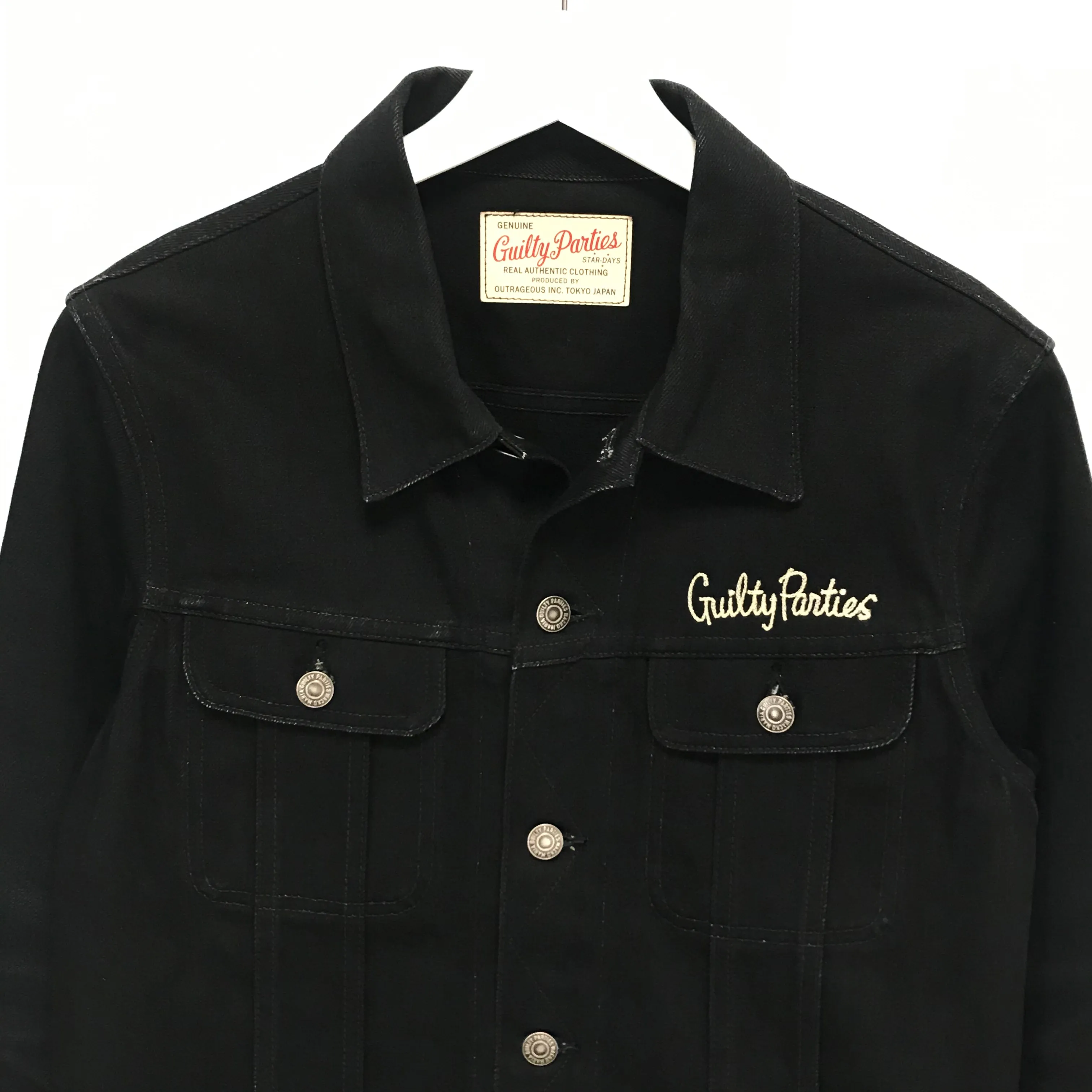 [M] Wacko Maria Guilty Parties Denim Jacket Black