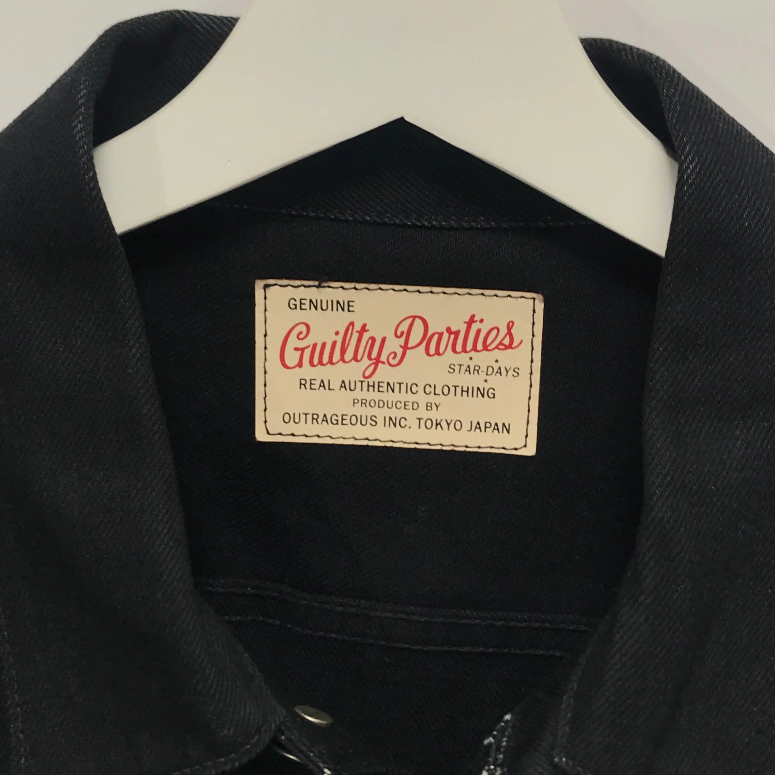 [M] Wacko Maria Guilty Parties Denim Jacket Black