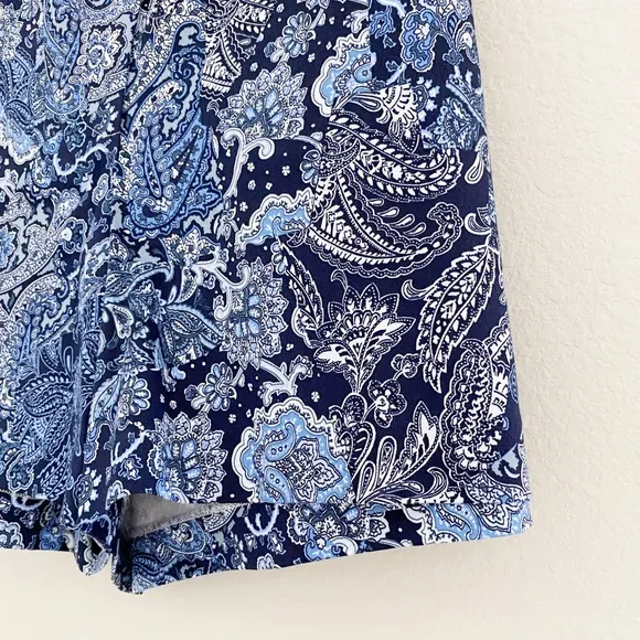 MICHAEL Michael Kors True Navy Paisley Printed Shorts
