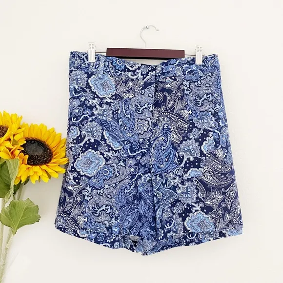 MICHAEL Michael Kors True Navy Paisley Printed Shorts