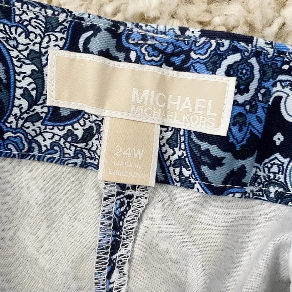 MICHAEL Michael Kors True Navy Paisley Printed Shorts