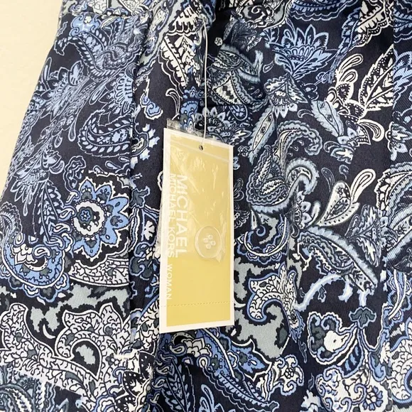 MICHAEL Michael Kors True Navy Paisley Printed Shorts