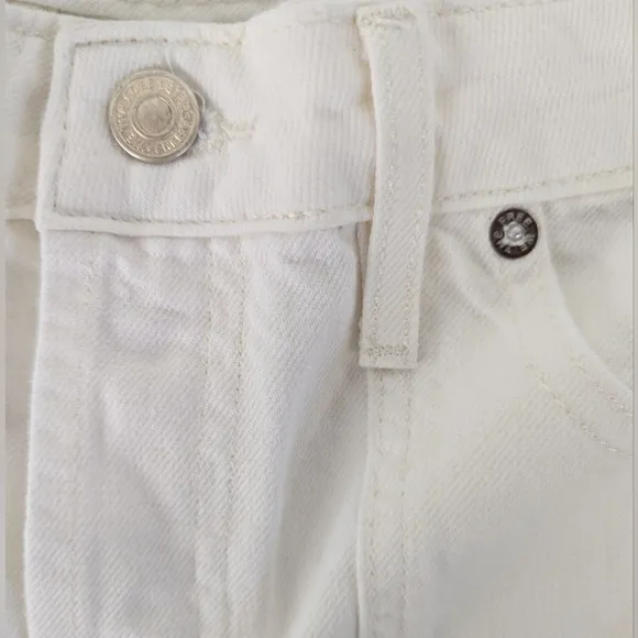 New Free People Beginners Luck Shorts Womens 31 Slouch Denim White We The Free