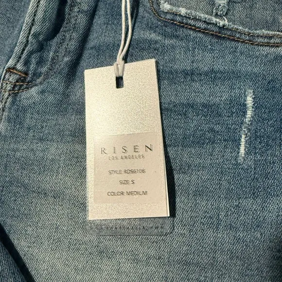 NWT Risen High Rise Denim Shorts size Small