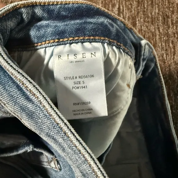 NWT Risen High Rise Denim Shorts size Small