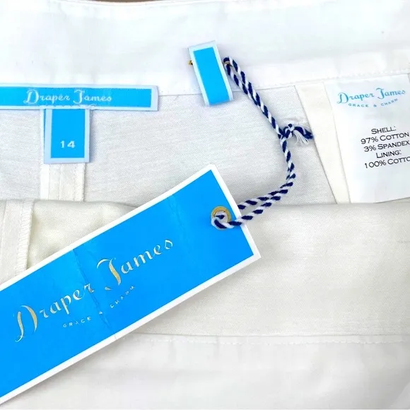 NWT✨Draper James Flutter Shorts White Size 14