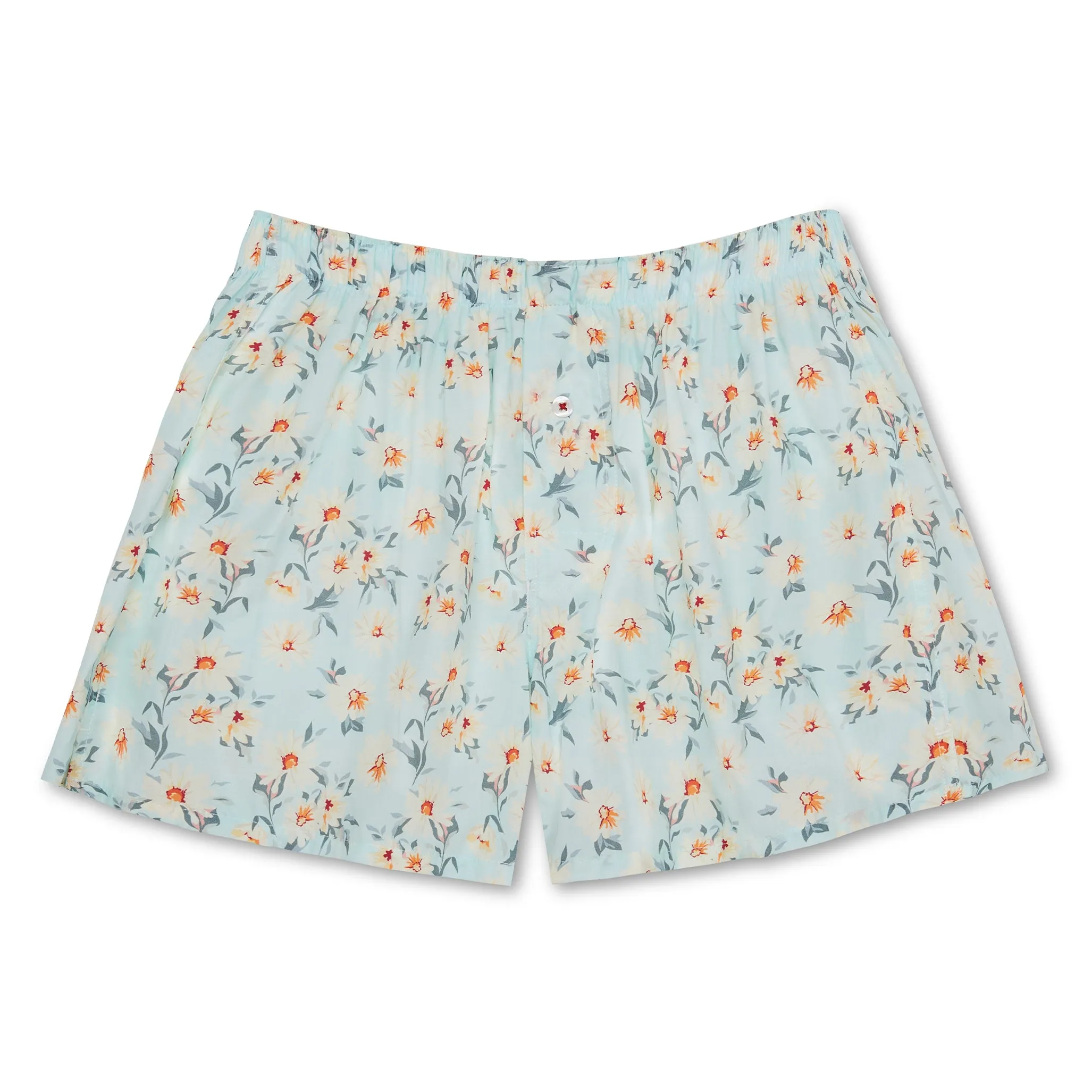 Organic Cotton Daisy Boxer Shorts