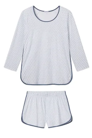 Pima Long-Short Set in Sea Depth Blockprint