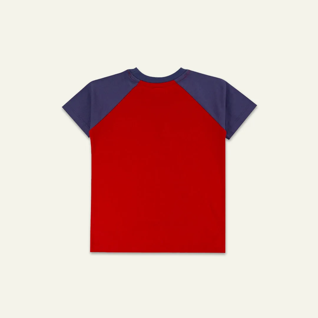 Red Robot In A Teepee Applique Top
