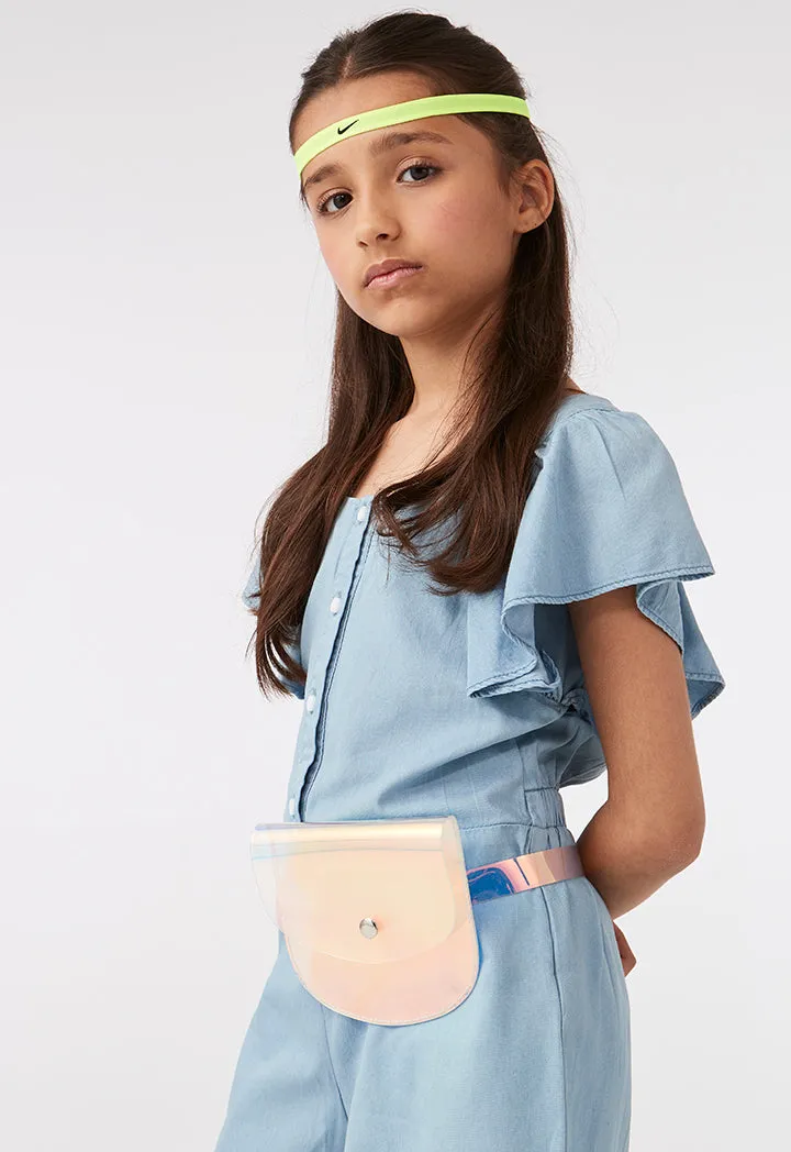 Ruffled Sleeves Romper