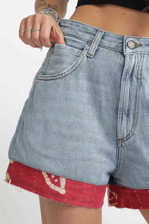 Short Girlfriend Woman Denim - Hand Stitch Blanket