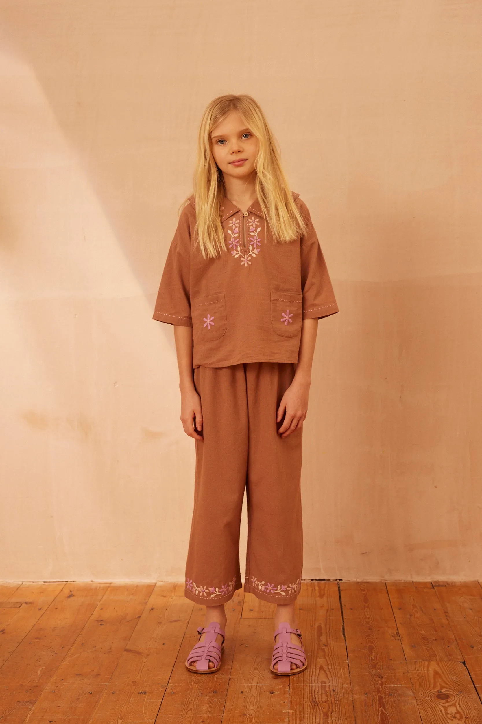 Tahlia Trouser Set - Dark Fawn