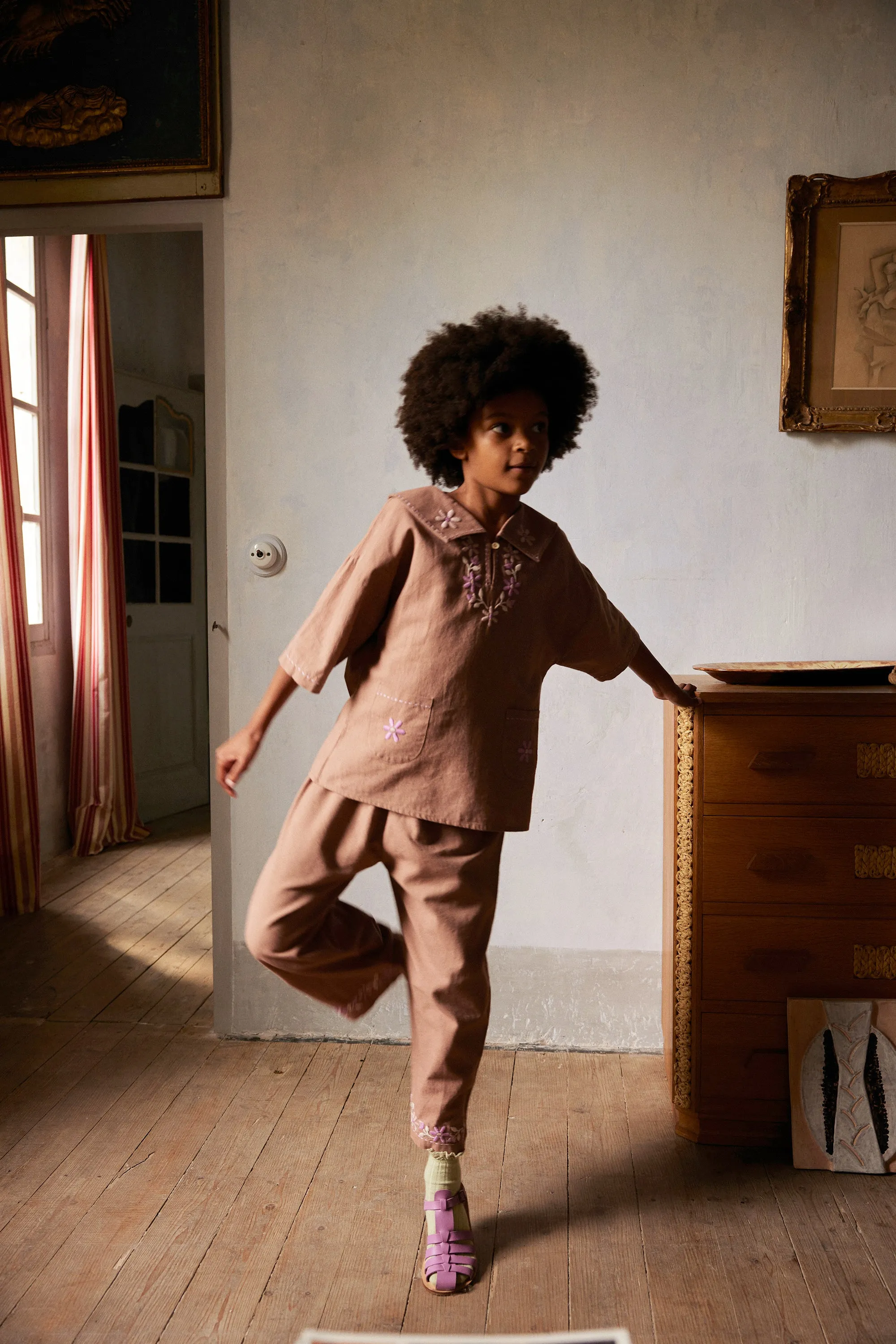 Tahlia Trouser Set - Dark Fawn
