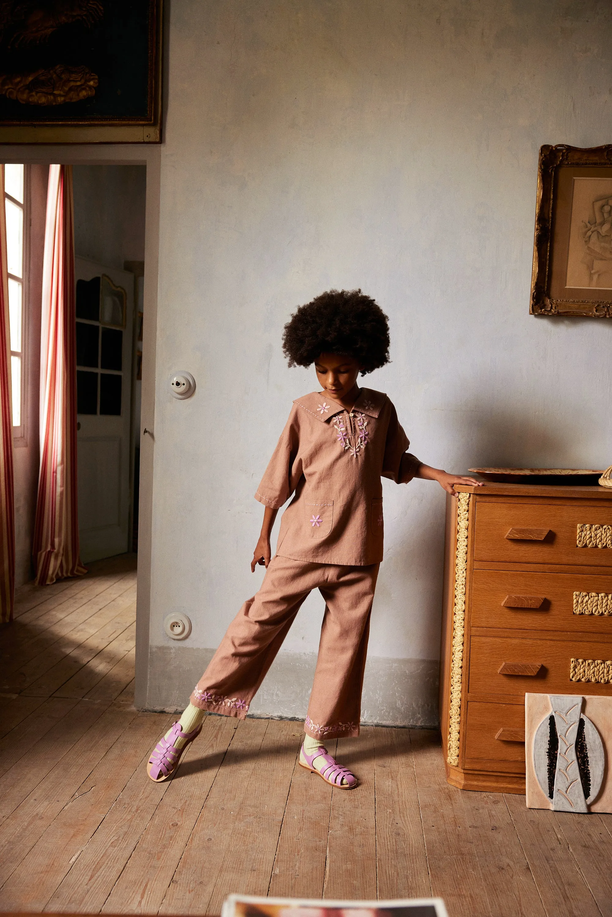 Tahlia Trouser Set - Dark Fawn