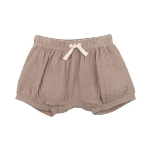 Taupe Crinkle Shorts
