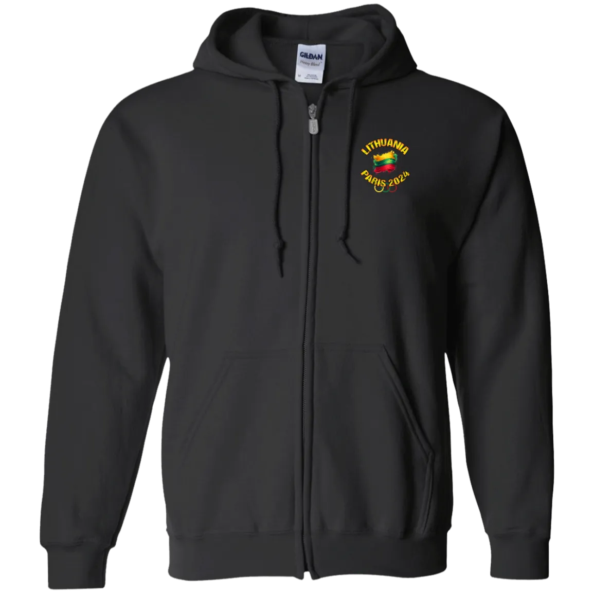 Team Lithuania 2024 Olympics - Men/Women Unisex Comfort Full-Zip Hoodie