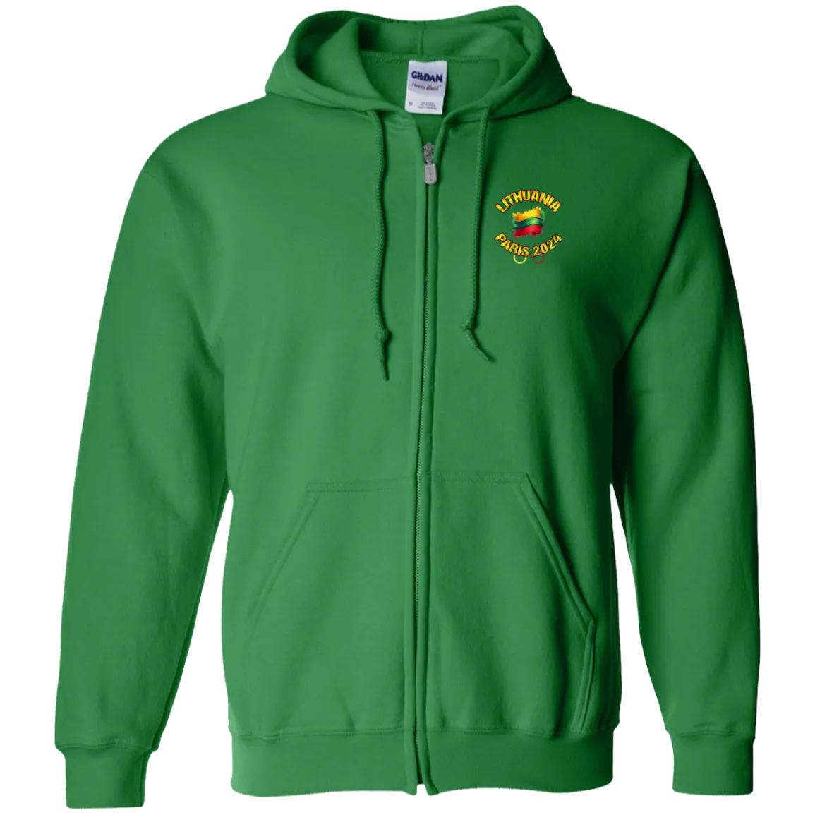 Team Lithuania 2024 Olympics - Men/Women Unisex Comfort Full-Zip Hoodie